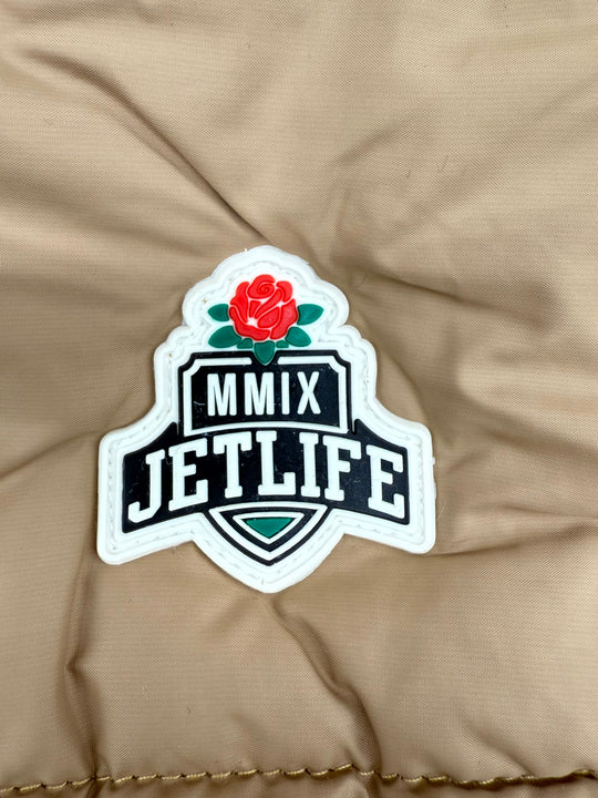 JET LIFE "PUFFER" JACKET [TAN]