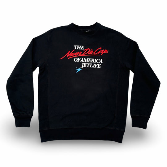 JET LIFE "HEARTBEAT" SWEATER [BLACK]