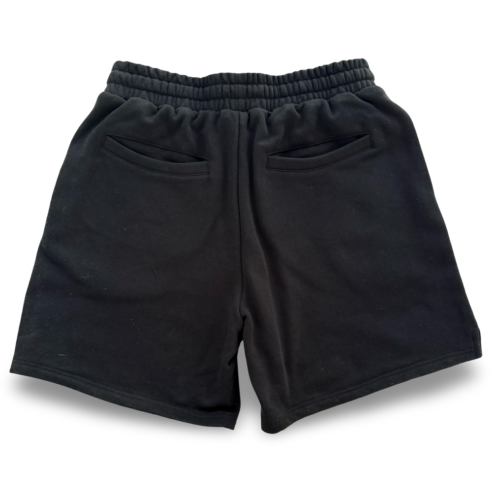 JET LIFE "NEVER DIE CORP" FLEECE SHORTS [BLACK]