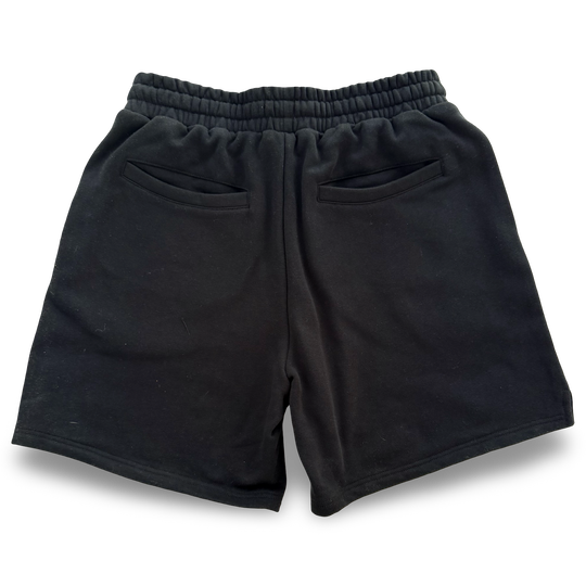 JET LIFE "NEVER DIE CORP" FLEECE SHORTS [BLACK]