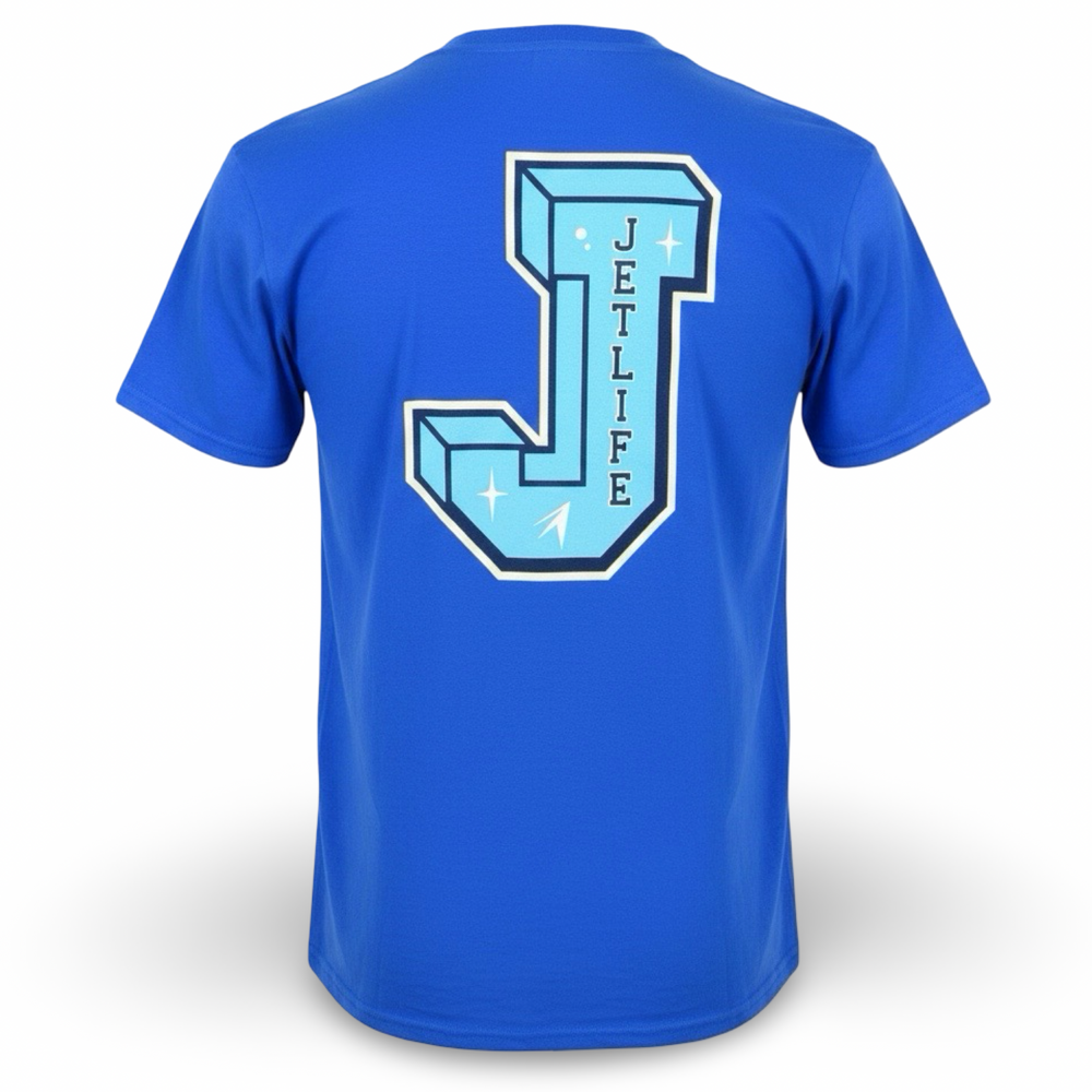 JET LIFE BOX S/S [BLUE & SKY ]