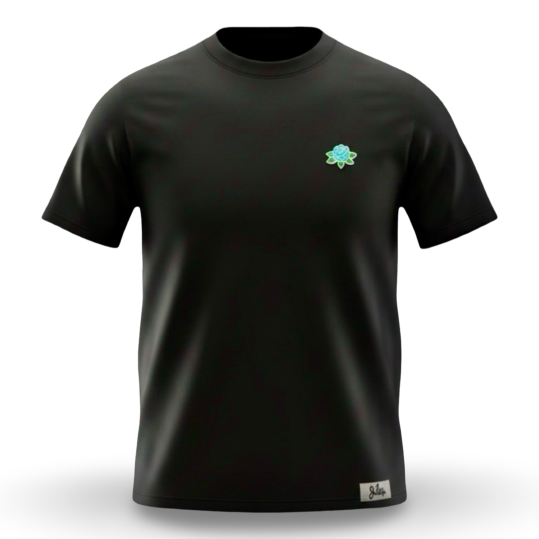 Jet Life "Ceremony" S/S [BLACK w/ Teal Rose