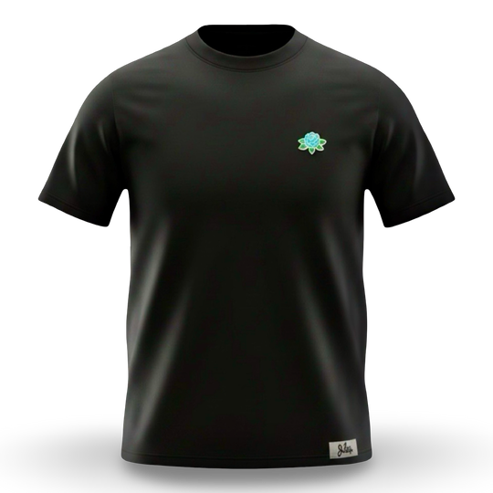 Jet Life "Ceremony" S/S [BLACK w/ Teal Rose