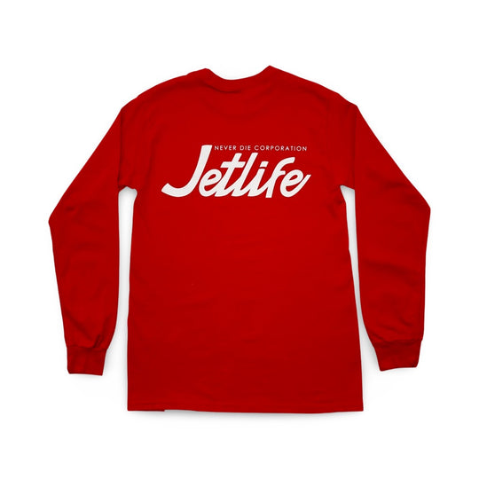 Jet Life "SCRIPT" L/S [RED]