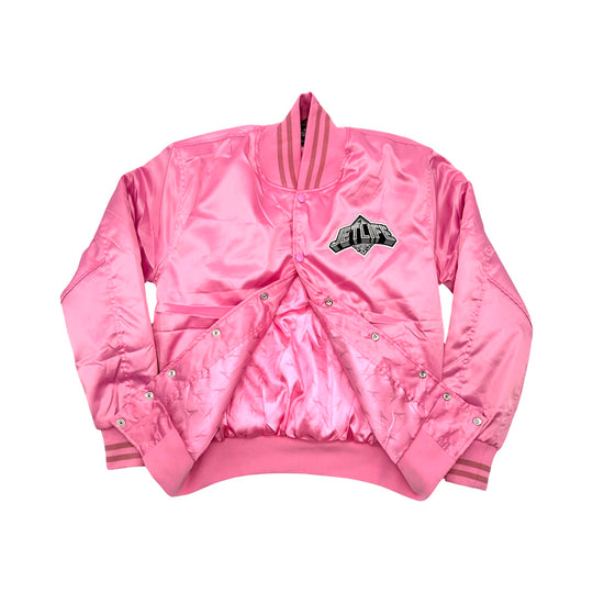 JET LIFE "PINK DIAMOND" SATIN JACKET [PINK]