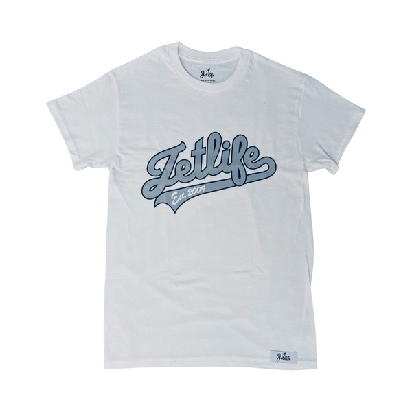 JET LIFE Home Plate S/S [WHITE & HEATHER]