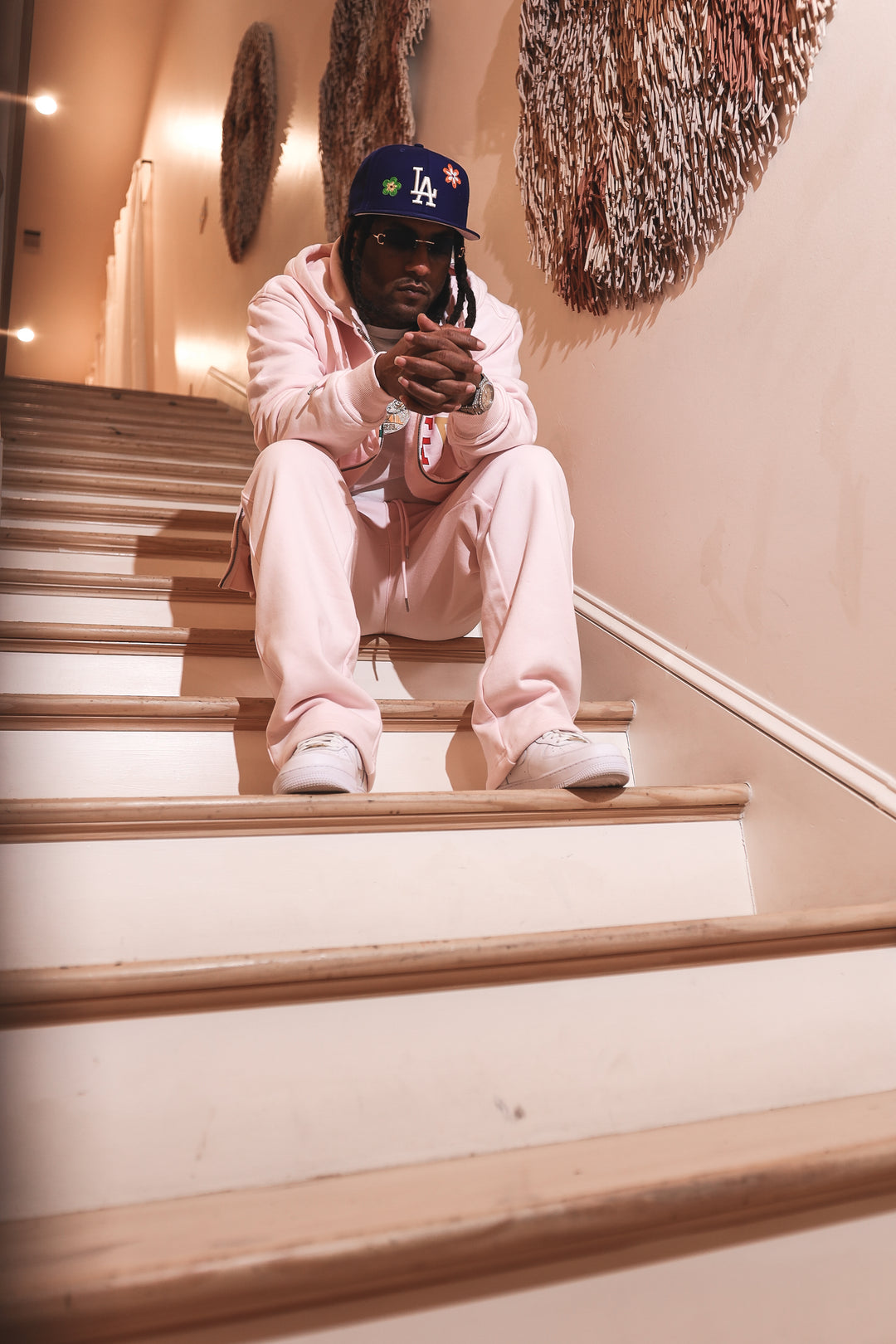 JET LIFE "WORLDS FRESHEST" ZIP UP HOODIE [SOFT PINK]