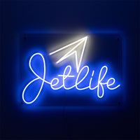 JET LIFE NEON SIGN