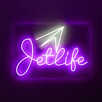 JET LIFE NEON SIGN