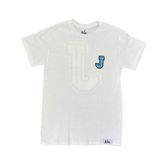 JET LIFE BOX S/S [WHITE & BLUE]