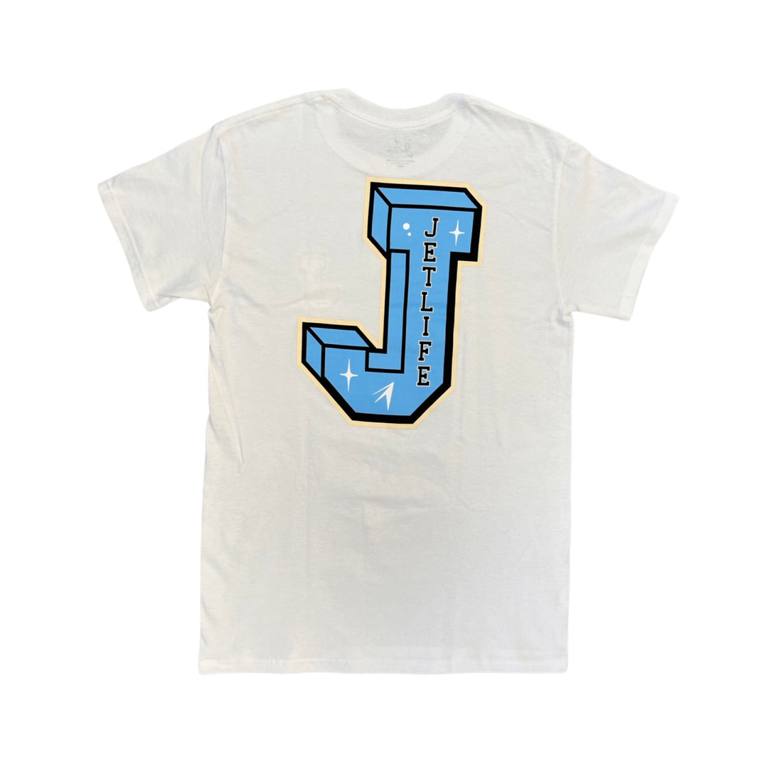 JET LIFE BOX S/S [WHITE & BLUE]