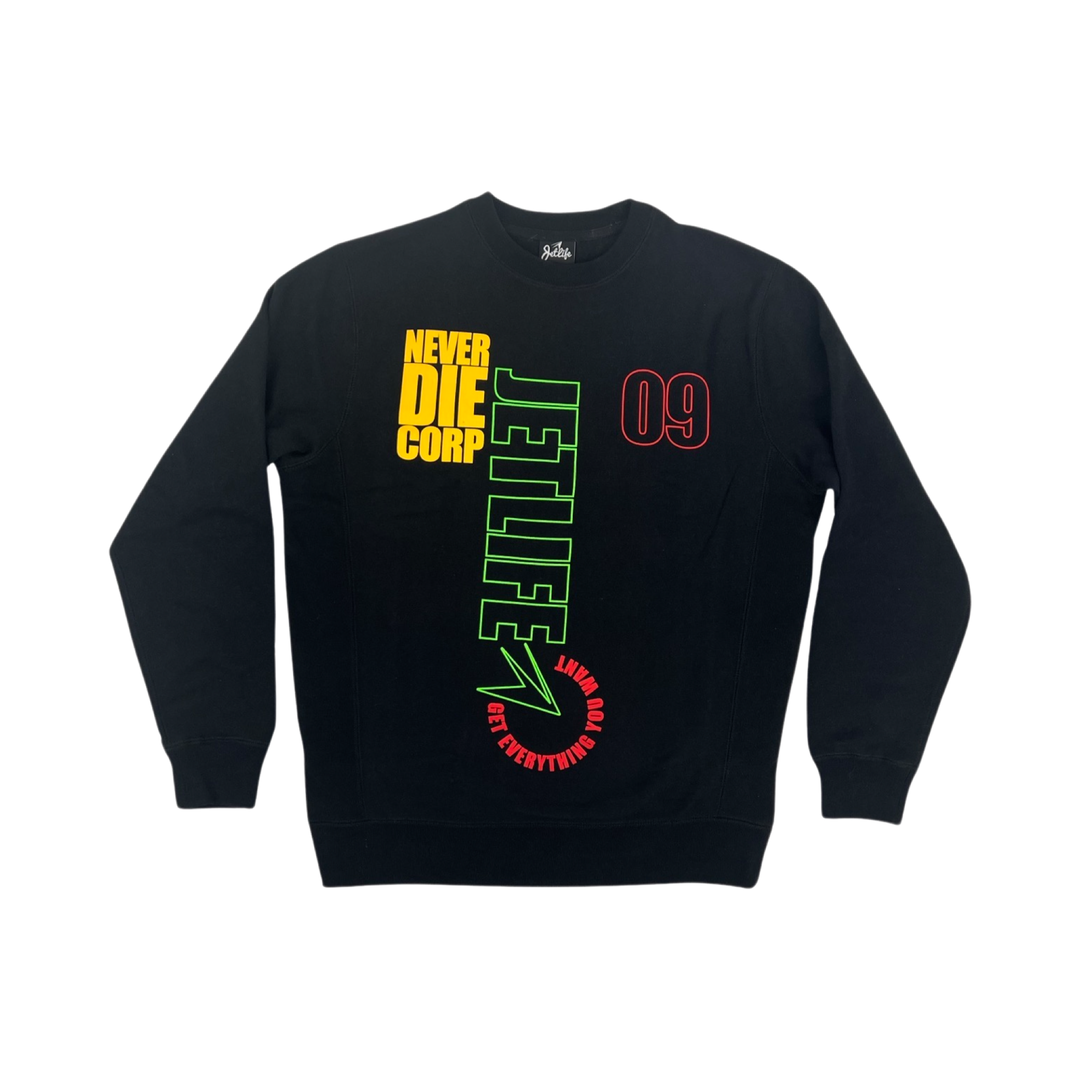 JET LIFE "LANES" CREWNECK [BLACK]