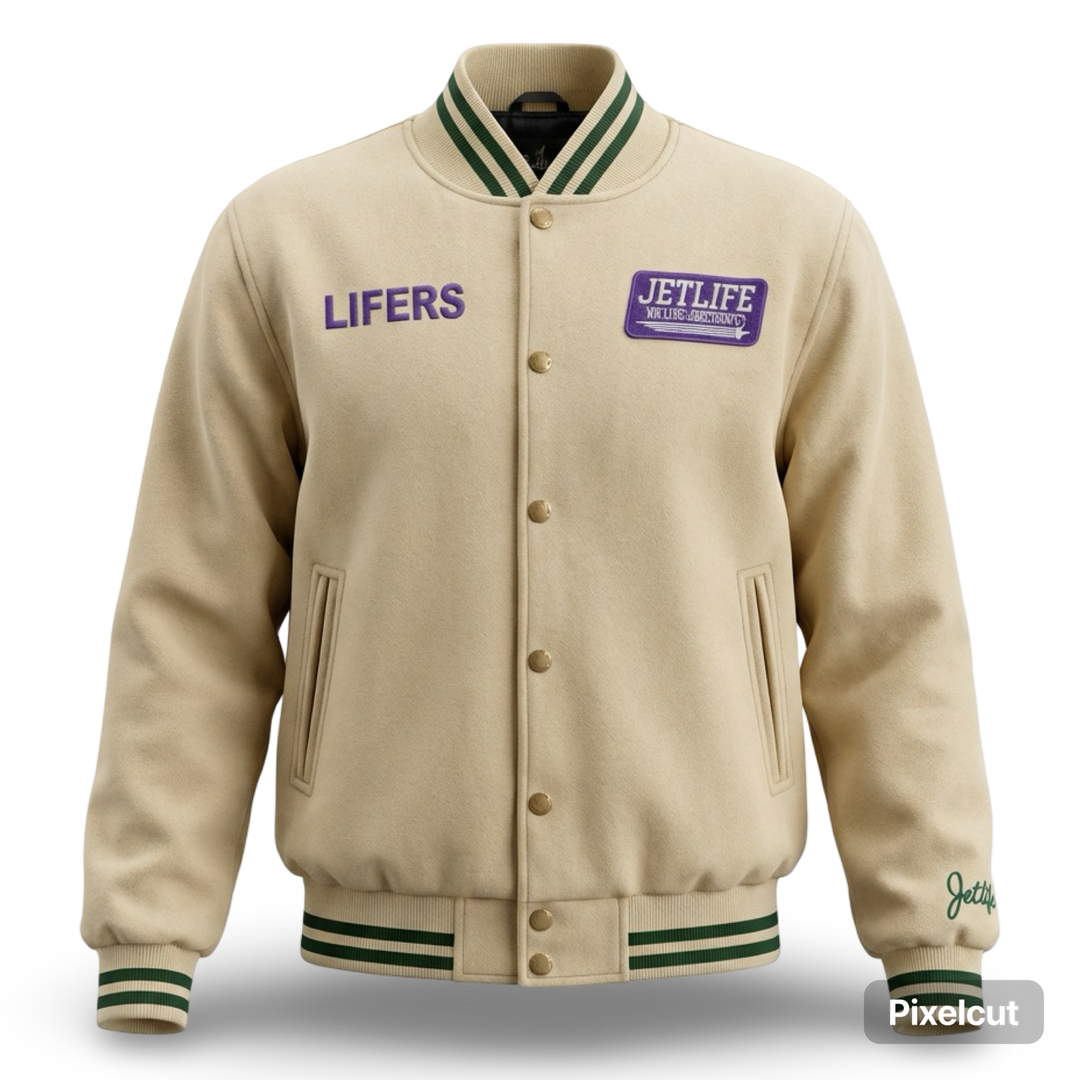 JET LIFE "LIFER" WOOL JACKET [VINTAGE TAN/PURPLE]