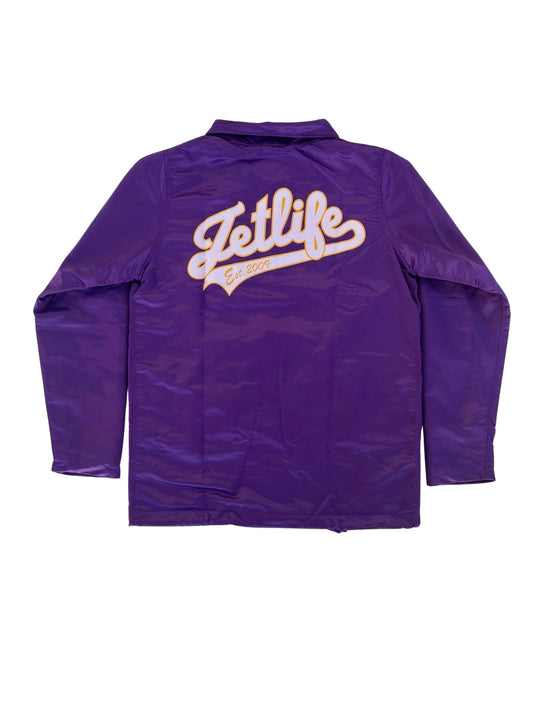 Jet Life “Courtside" COACH JACKET [PURPLE]