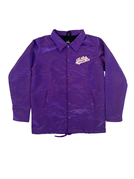 Jet Life “Courtside" COACH JACKET [PURPLE]