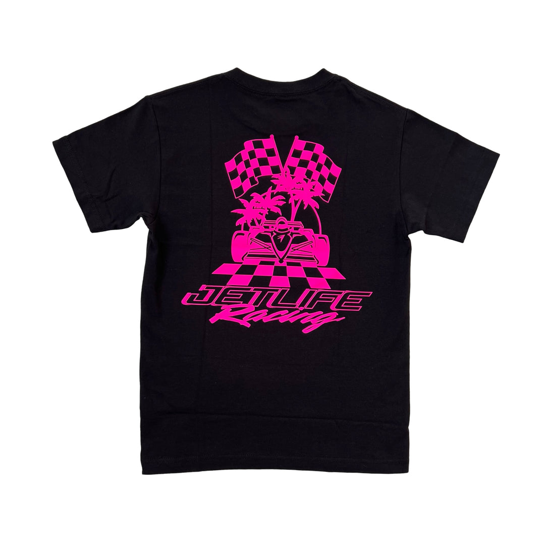 Jet Life "INDI" Tee | BLACK & HOT PINK