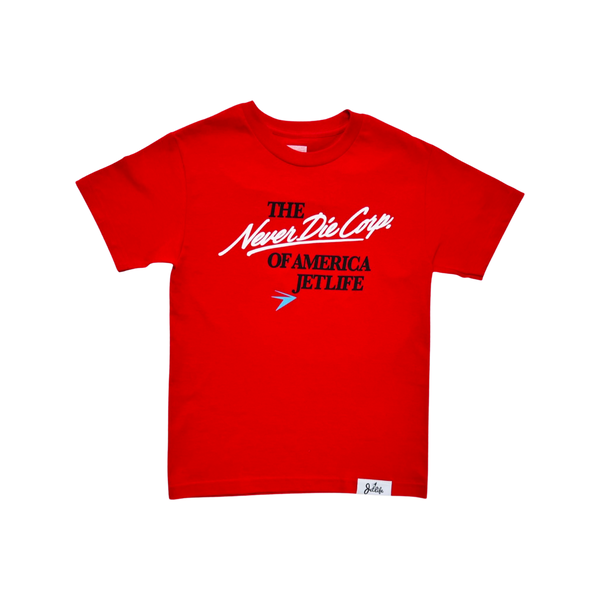 JET LIFE "HEARTBEAT" TEE [RED]