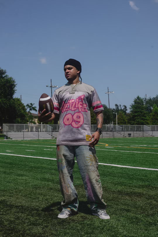 JET LIFE GRAFFITI LIFER JERSEY [GREY]