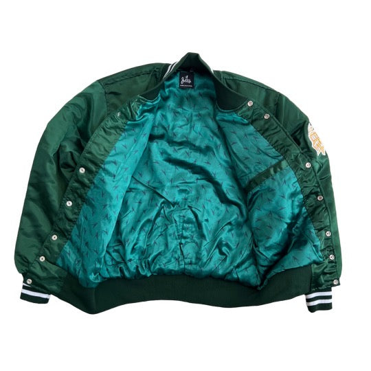 Jet Life Satin Jacket Home Plate [GREEN]