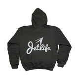 JET LIFE "BLACKOUT" HOODIE [BLACK] 3M REFLECTIVE