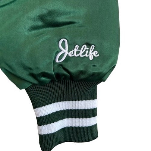 Jet Life Satin Jacket Home Plate [GREEN]