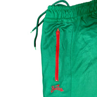 JET LIFE TRACK PANTS | RACING GREEN & RED