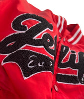 Jet Life Satin Jacket Home Plate [RED]