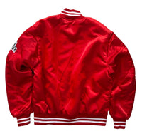 Jet Life Satin Jacket Home Plate [RED]