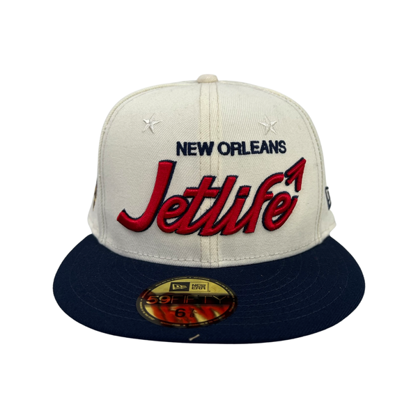 JET LIFE X PELICANS NEW ERA 5950 WHITE JET LIFE APPAREL