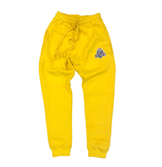 JET LIFE KIDS "MMIX" SWEATPANTS [YELLOW]