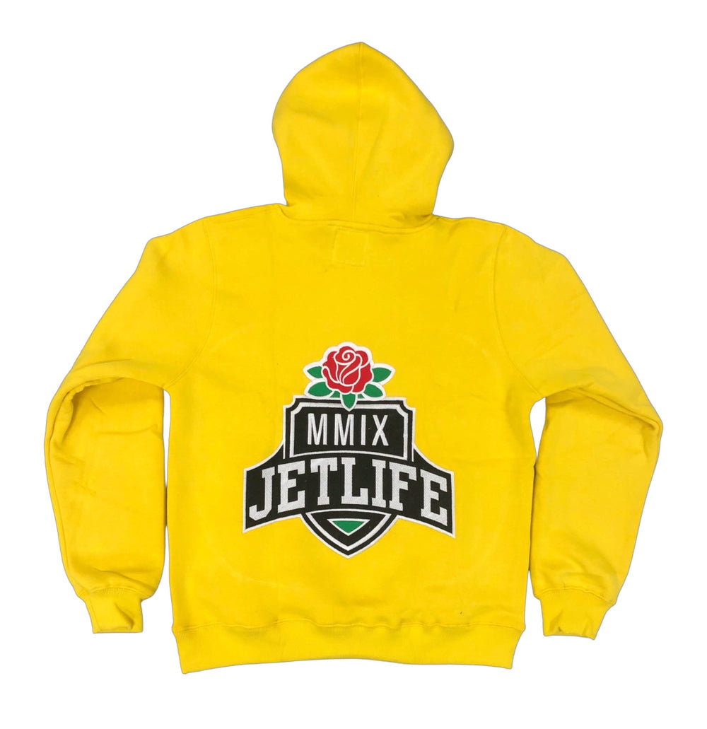 JET LIFE KIDS "MMIX" HOODIE [YELLOW]