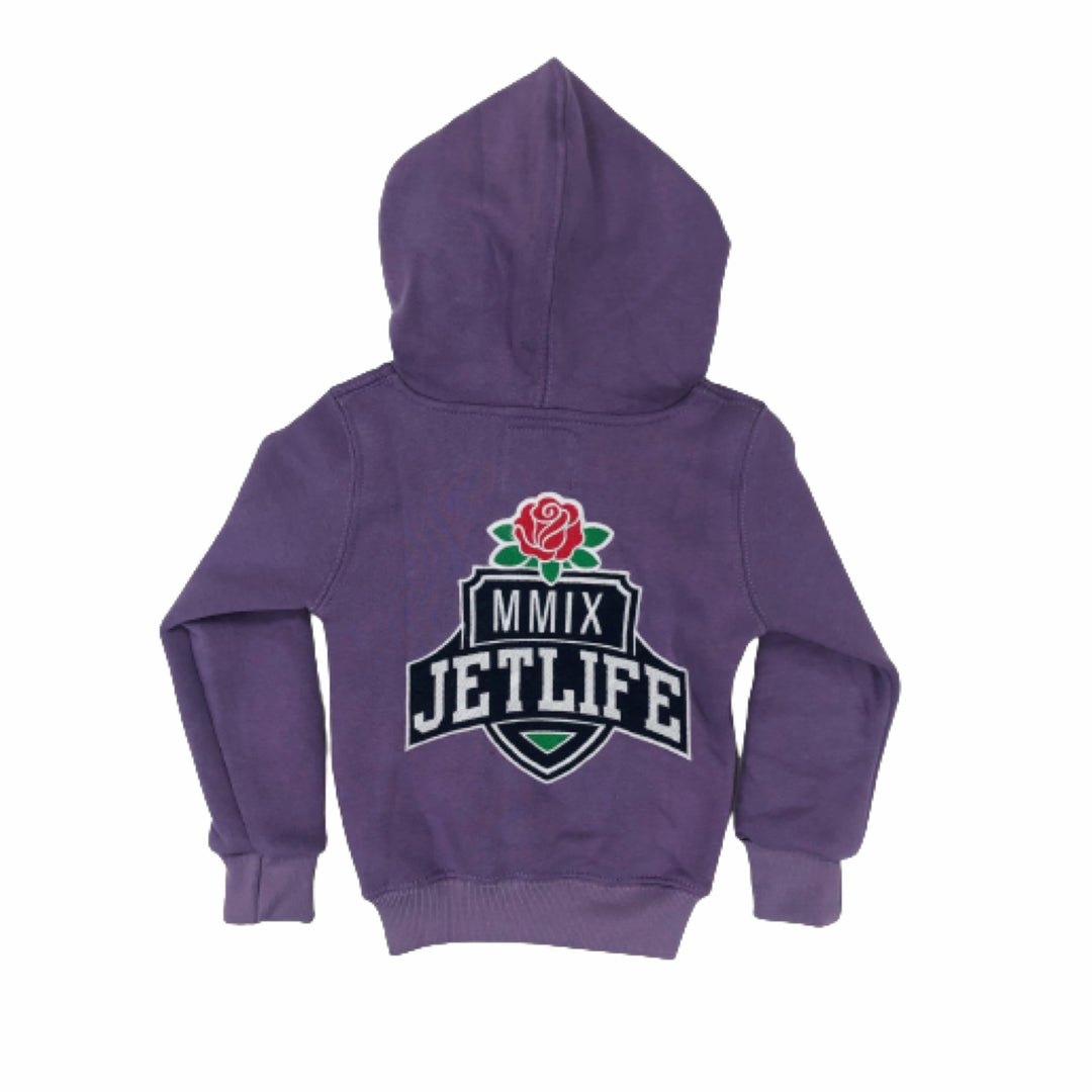 JET LIFE KIDS "MMIX" HOODIE [PURPLE]