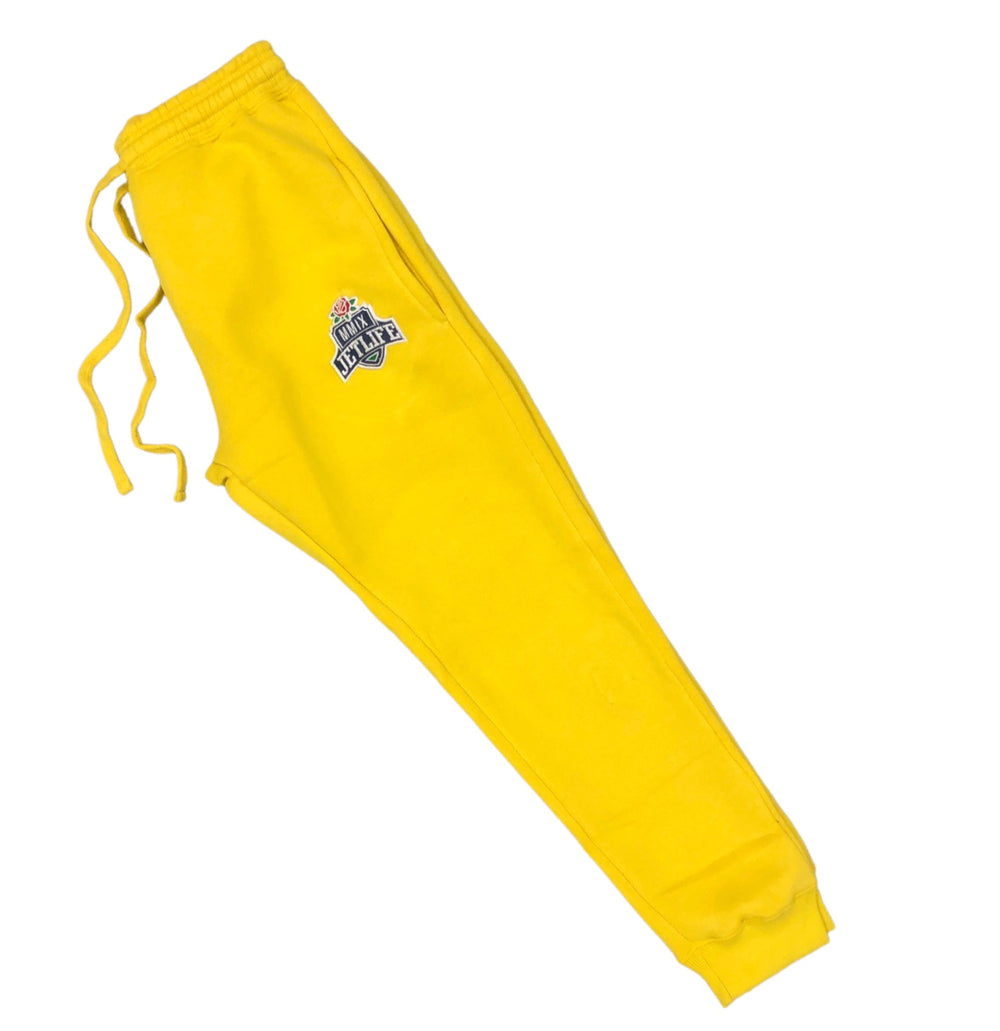 JET LIFE KIDS "MMIX" SWEATPANTS [YELLOW]