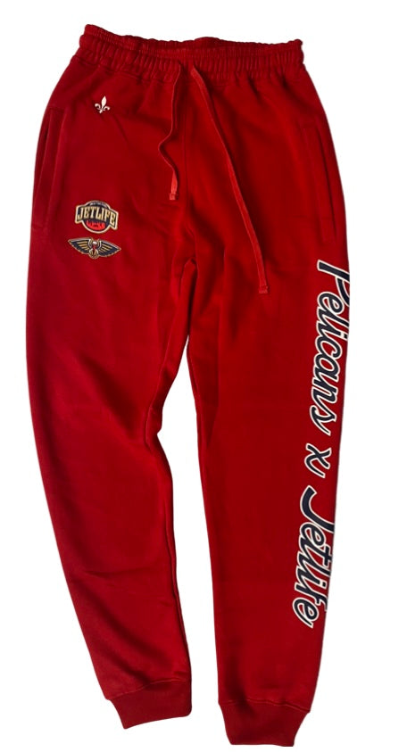 JET LIFE PELICANS SWEATPANTS [RED]
