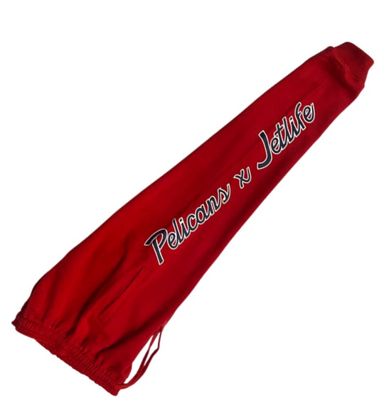 JET LIFE PELICANS SWEATPANTS [RED]