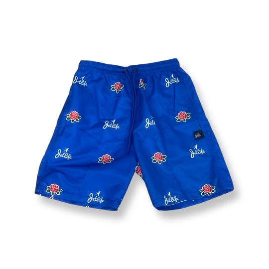 "House Of Flowers" Shorts (Royal)