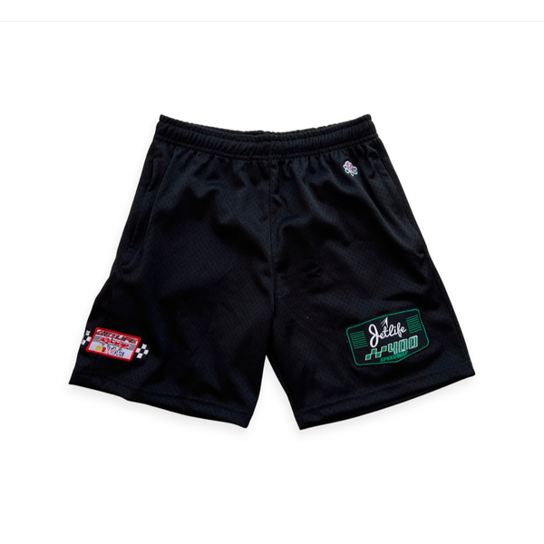 Jet Life x Nascar Jersey Shorts (Black)