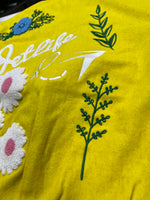 Jet Life Letterman Jacket "Give Me My Flowers" [DISTORTED YELLOW/WHITE]