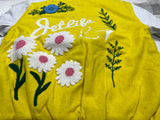Jet Life Letterman Jacket "Give Me My Flowers" [DISTORTED YELLOW/WHITE]