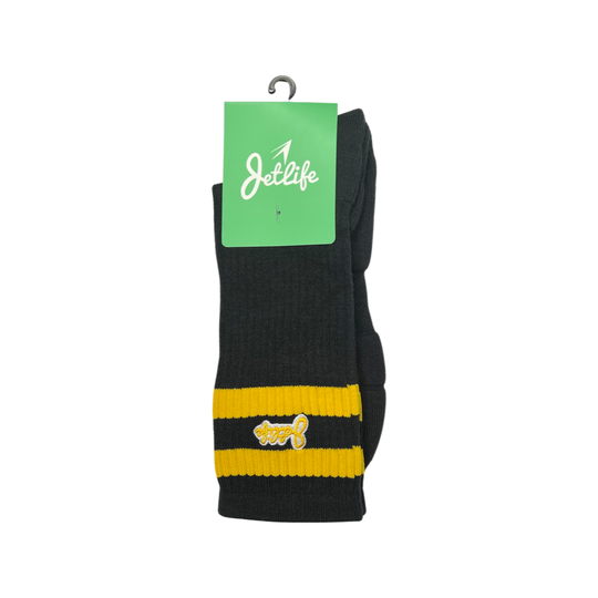 JET LIFE SOCKS | "BLACK & Yellow"