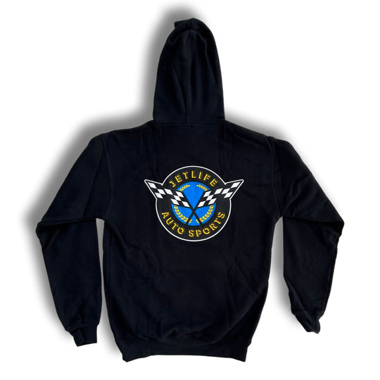 JET LIFE "AUTO-SPORT" HOODIE [Black]