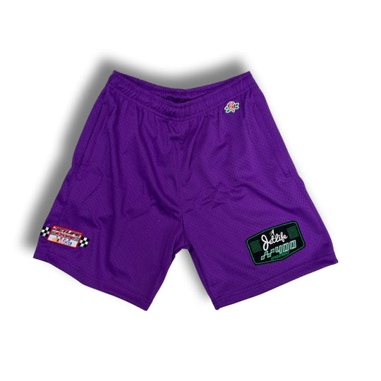 Jet Life x Nascar Jersey Shorts (PURPLE)