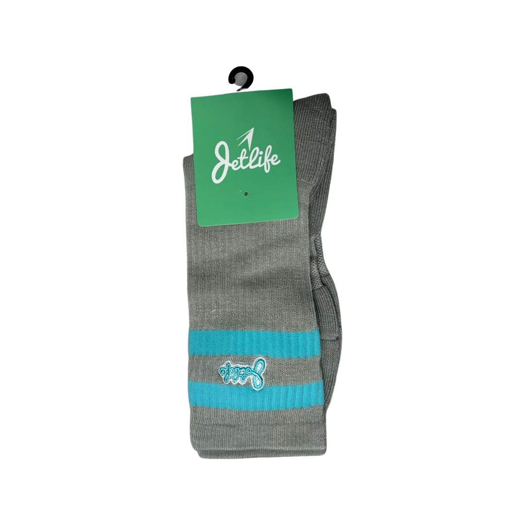 JET LIFE SOCKS | "GREY & TIFFANY"