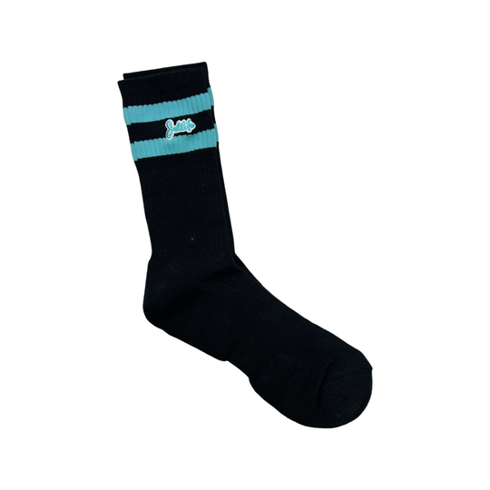 JET LIFE SOCKS | "BLACK & TEAL"