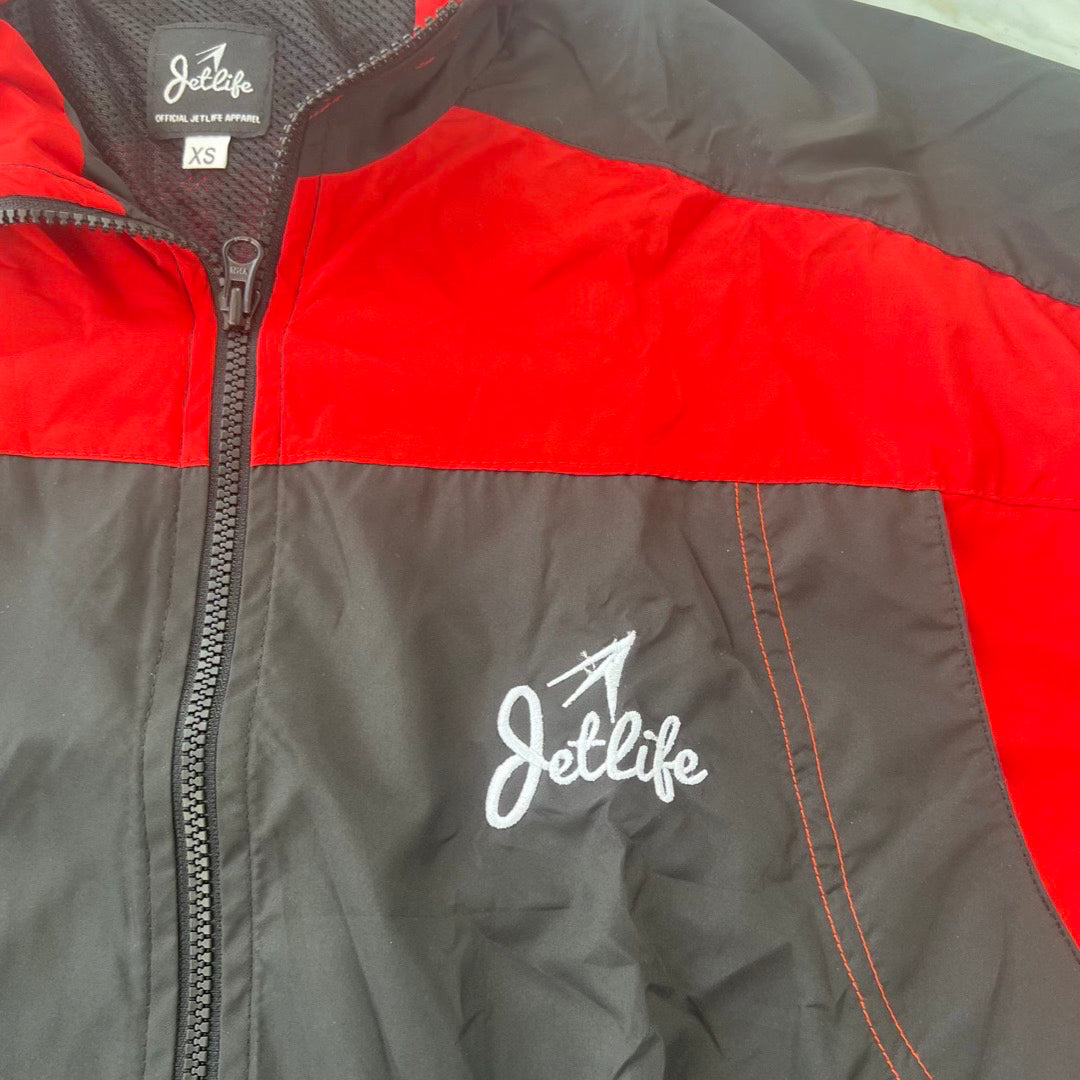 JET LIFE TRACK JACKET [Black/Red]