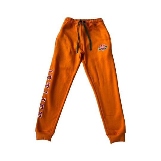 JET LIFE "ROSES" SWEATPANTS [Tangerine]