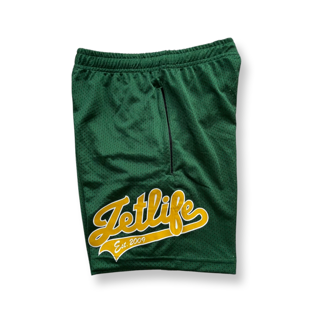 Jet Life Sports "Baseball Shorts" | Varsity Green