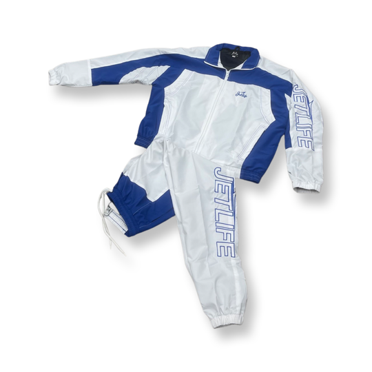 JET LIFE TRACK PANTS | Royal Blue & White