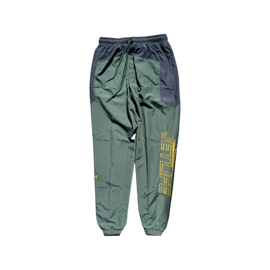 JET LIFE TRACK PANTS | "PINE GREEN & NAVY BLUE"