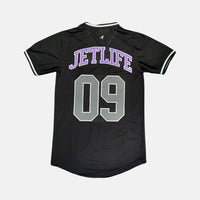 Jet Life Sports "Baseball Jersey" | BLACK/PURPLE